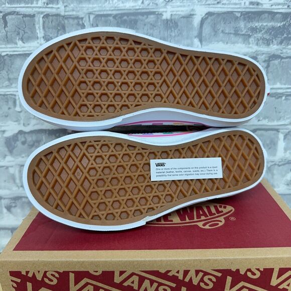 Vans Old Skool Rainbow Checkerboard Black Multicolor Little Kids Size 2.5 K New‎ - Picture 5 of 5